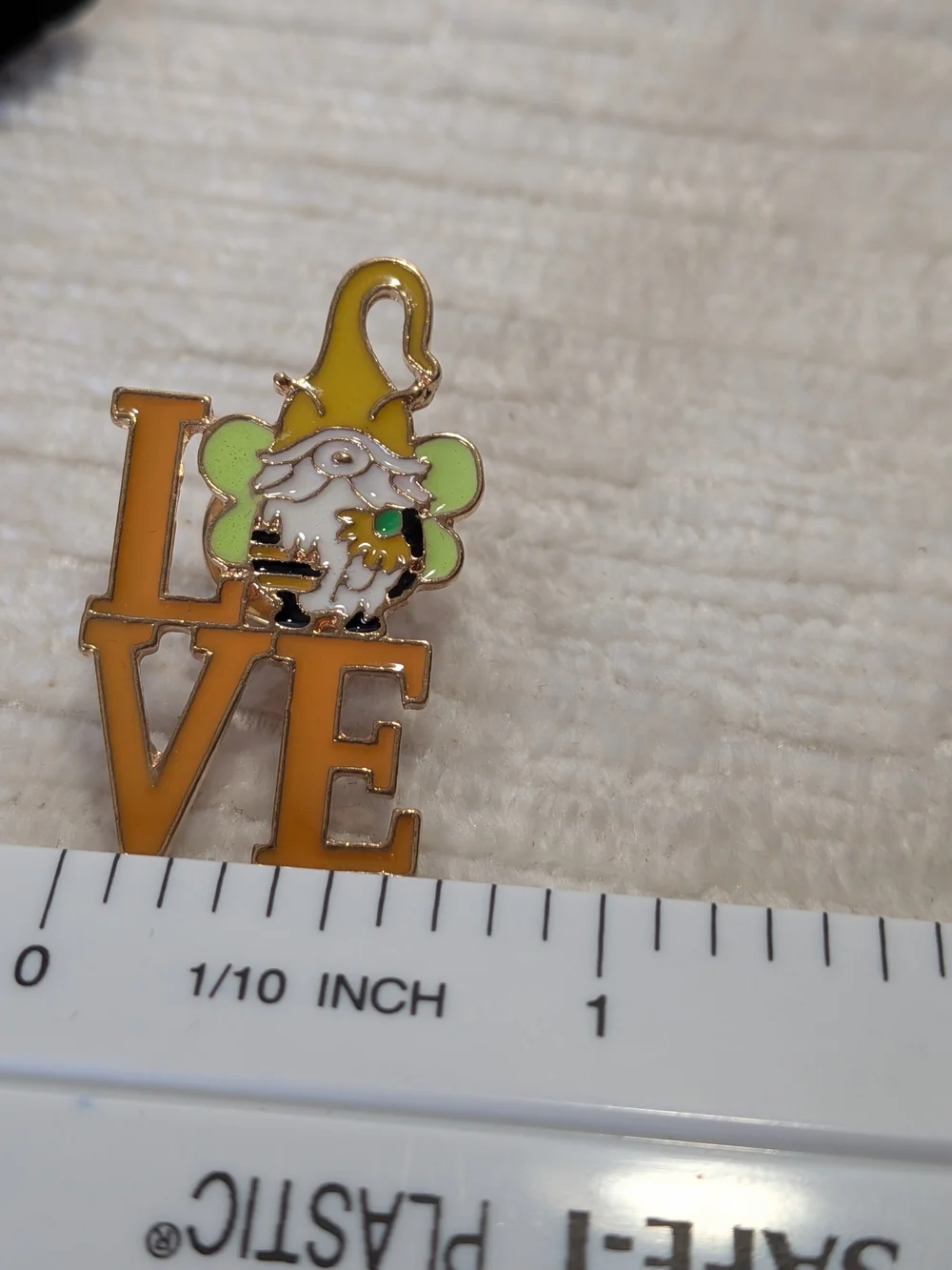 Bumblebee Gnome Enamel Pin - Love - With Case Metal Pin For Hats, Backpacks